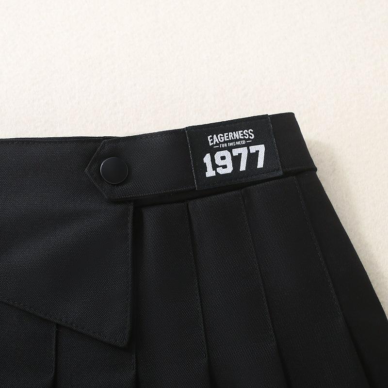 Юбка-плиссе для девочек весна/осень 2025 г.: Маленькая девочка в стиле вестерн-колледж JK