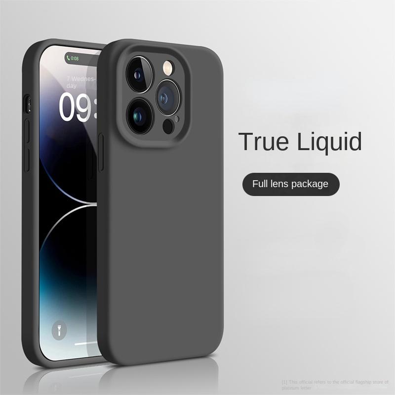 Жидкий силиконовый чехол для телефона Apple, чехол для IPhone 14 Pro Max 13 Pro 12 11, противоударный защитный чехол для объектива камеры, мягкие чехлы