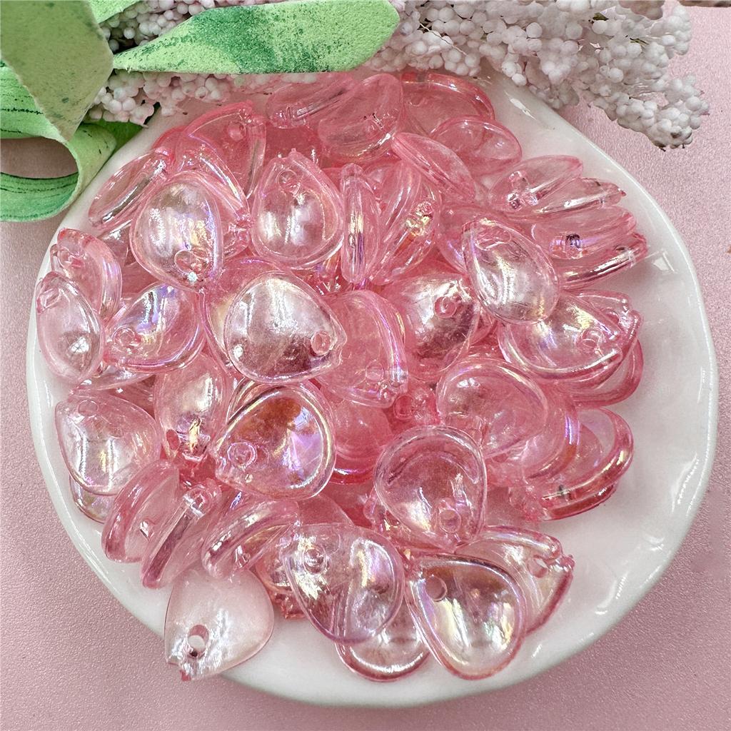 Материал для бисероплетения ручной работы, букет из 100 шт., аксессуары, модное ожерелье, браслет 10,8*12,4 мм, креативные лепестковые бусины, акрил