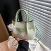Сумка-тоут женская весенняя новая сумка-ведро в виде овощной корзины свободная плиссированная модная на плечо/через плечо