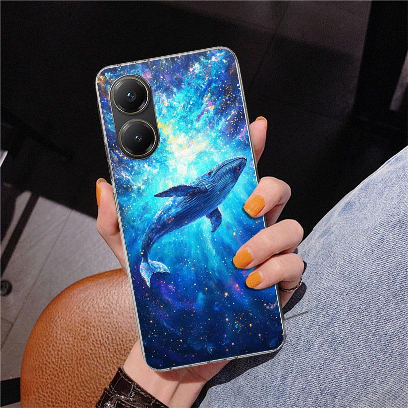 Humpback Whale Sea Giant Phone Case For Xiaomi Poco X7 X6 X5 Pro F7 Ultra Redmi 15C 15 13C 13 12C 12 10 10A 10C 9 9A 9C 9T Cover