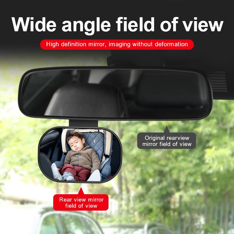 Car interior baby observation mirror car child safety seat rearview mirror installation of auxiliary mirror reverse blind spo Interior Mirrors6