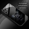 Стеклянный чехол для телефона с узором «Глаз льва» для iPhone 17 16 15 14 13 12 11pro plus max, противоударная и противоударная задняя крышка