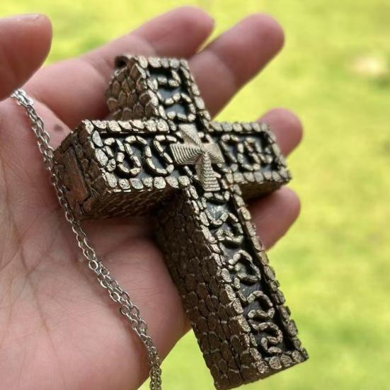 Ожерелье с кальмаром, ожерелье с кулоном в виде китайского иероглифа в форме десяти, со скрытым отделением