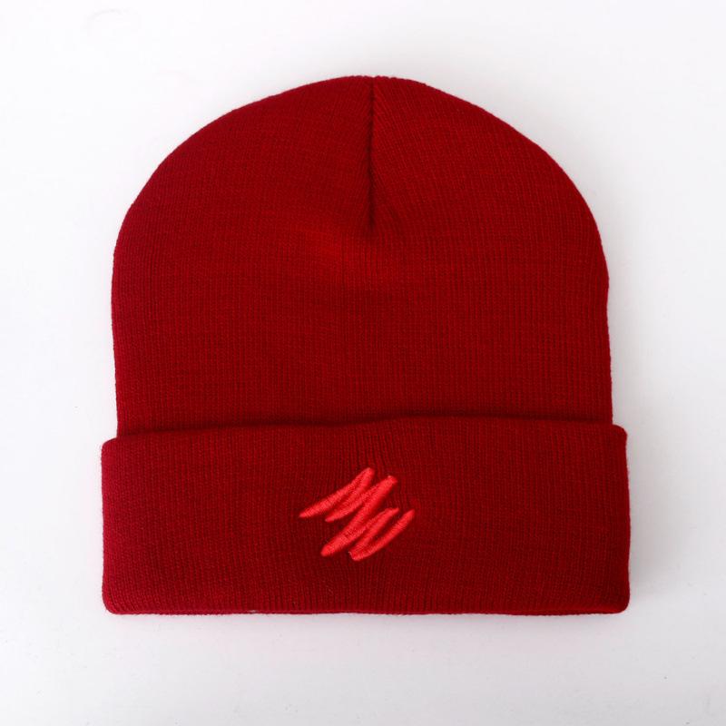 Вязаная шапка Мужская зимняя мода Универсальная шерстяная шапка Осень и Зима Теплая шапка-дыня Холодная шапка Женская