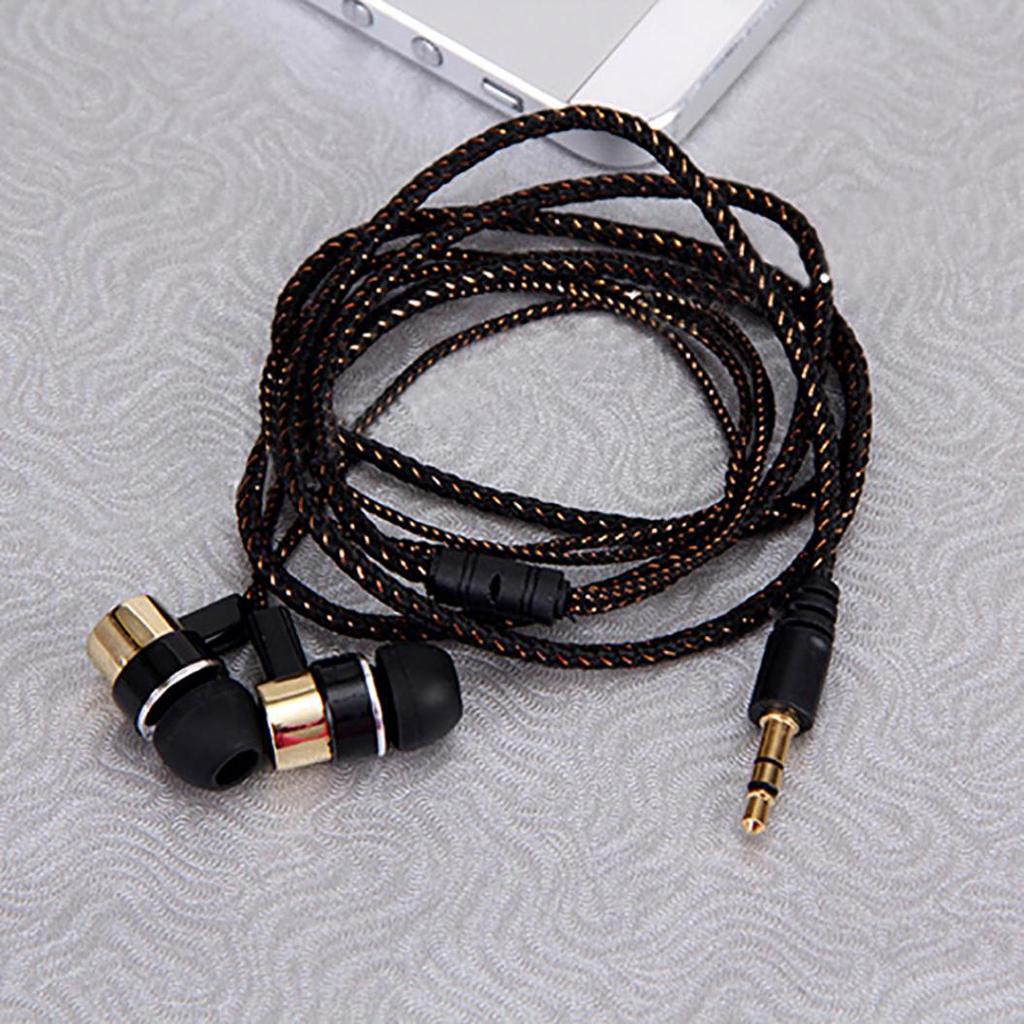 Bass Stereo In-Ear Earphone Wired Headphone Earbud Metal Headset for Phone PC