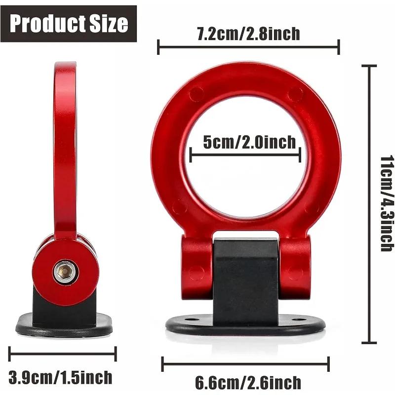 Car Simulation Tralier Tow Hook Kit ABS Bumper Car Sticker Adorn Universal Tow Hook Kit Auto Accessories Only for Decoration
