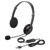 BUFFALO Binaural Headband Headset USB Connection Black BSHSUH12BK
