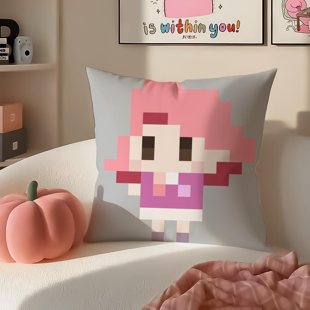 1pc AAce Attorney Cushion Cover Pillowcase Short Plush Invisible zipper Room Sofa Cushion Cover