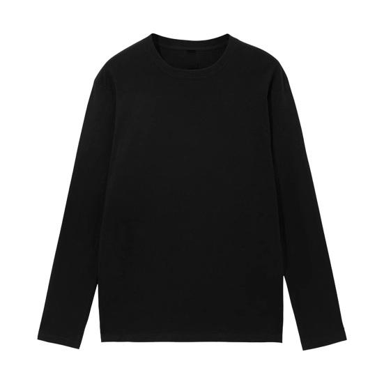 Men Sport Top Loose Pure Color Round Neck Quick-drying Plus Size Mid Length Long Sleeves Homewear Gym Running Basketball T-shirt