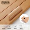 8 Styles Solid Safety Wooden Cabinet Knob Drawer Wood Handles Furniture Hardware Pull Handle Knobs
