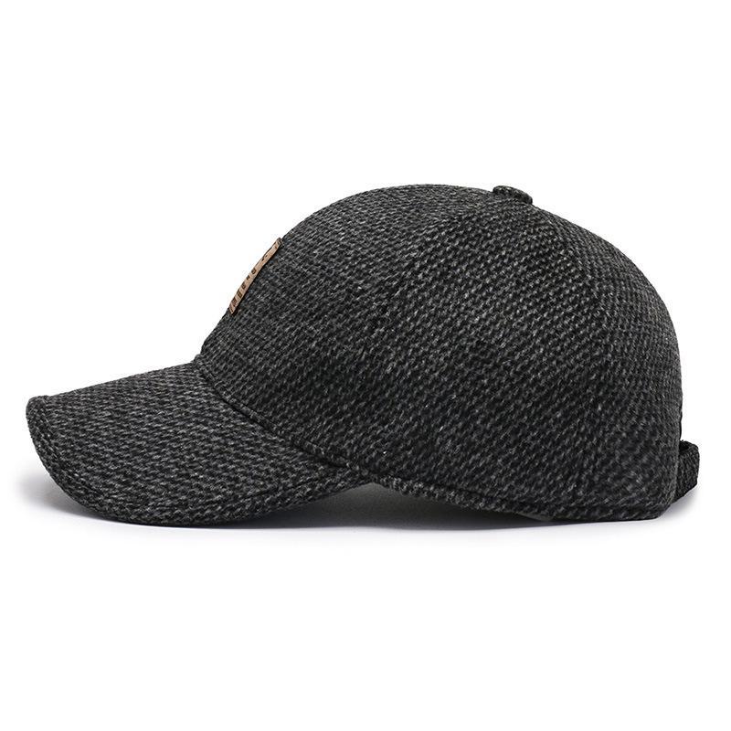 Winter Warm Duckbill Cap for Men - Ear-Protecting, Velvet-Lined, Thickened for Outdoors