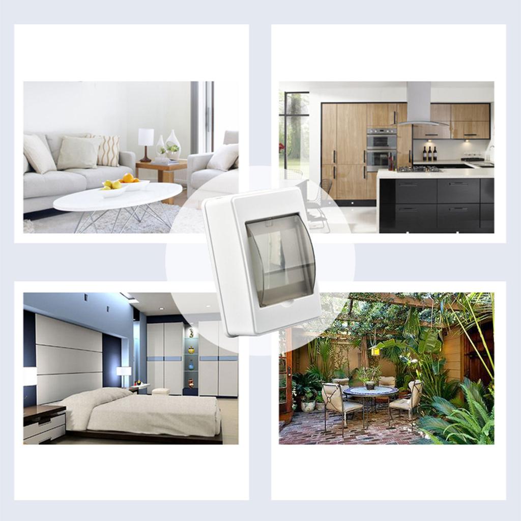 Коробка автоматического выключателя 4.72x2.95in 2-3-ходовая распределительная коробка не водонепроницаемая распределительная защитная коробка с прозрачной крышкой