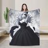 Warm Blanket Boy Girl Travel Helluva Boss Loona Throw Blanket  Flannel Bedspread For Outdoor Print Sofa Bed Cover