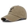 Dutton Ranch Hat Cross Ponytail Baseball Cap Distressed Outdoor Embroidery Sunscreen Hat Solid Color Cap