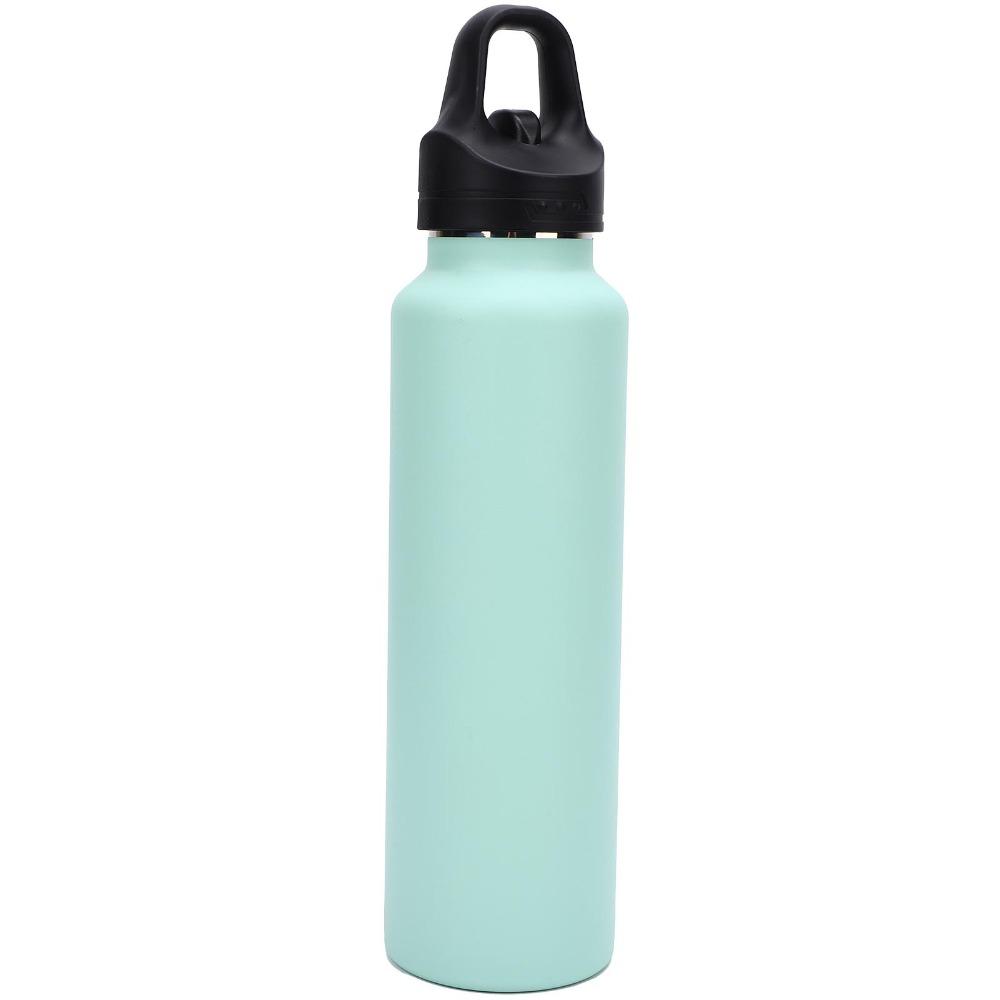 30x7.5cm Insulated Water Bottle Orange Sports Water Bottle Stainless Steel Water Bottle for Hiking