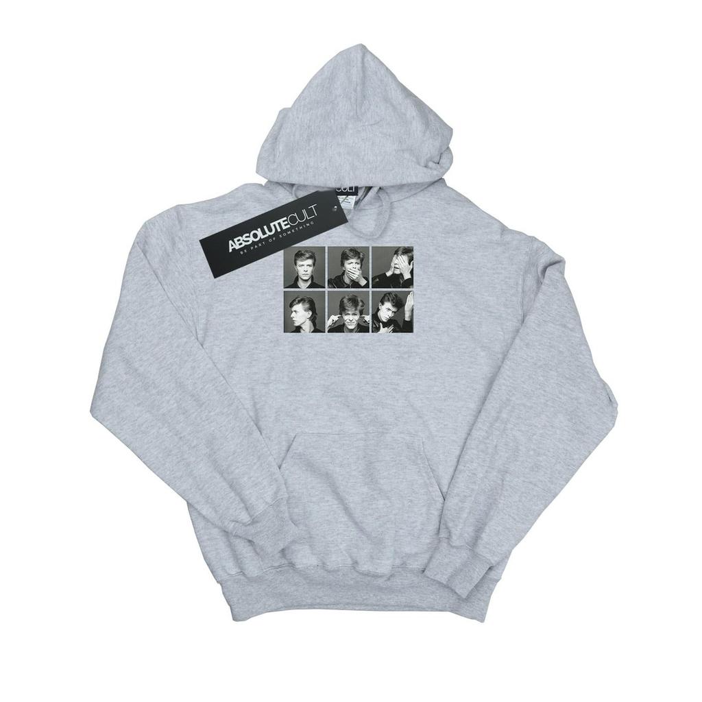 David Bowie Мужская толстовка с капюшоном и фотоколлажем