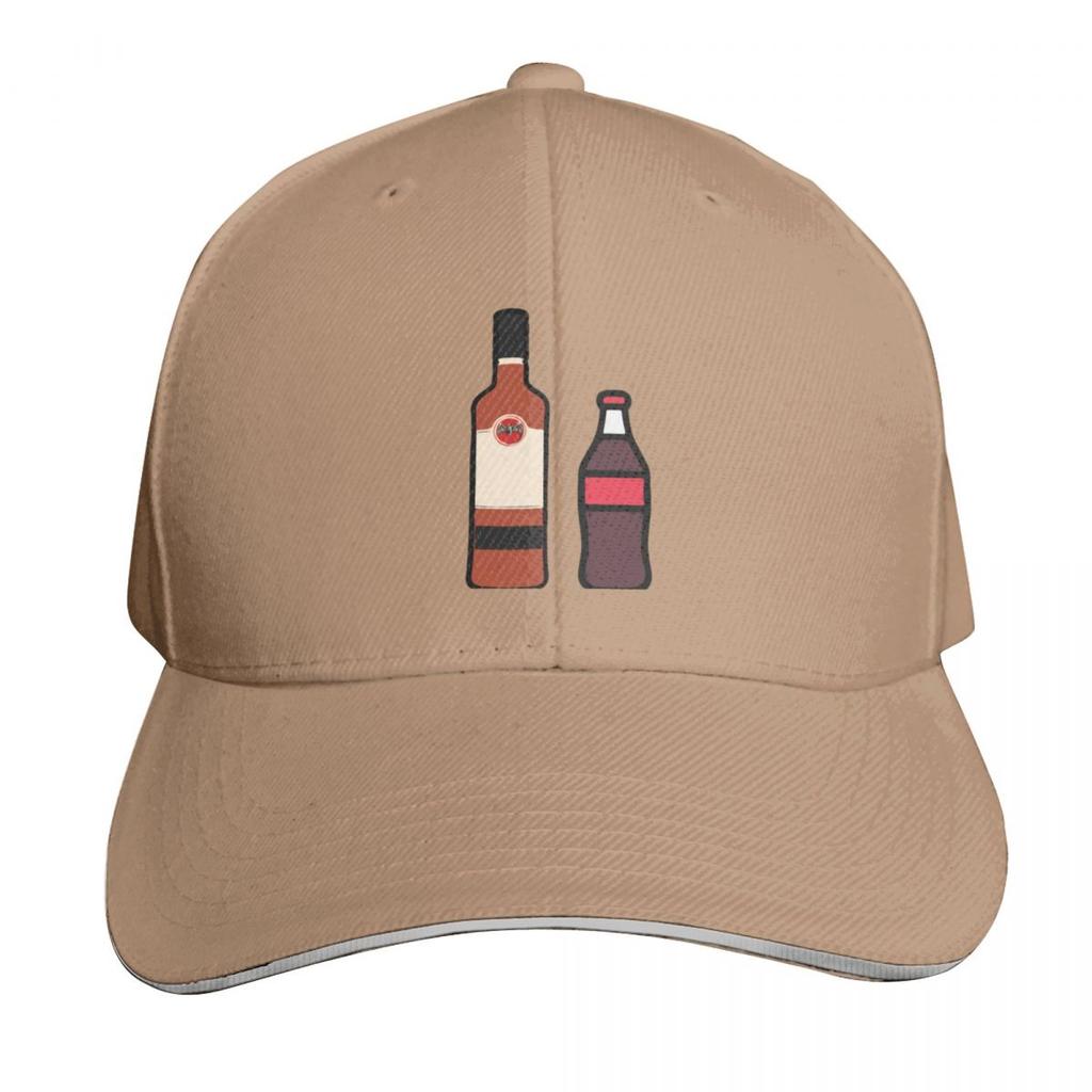 rum and coke Baseball Cap Bobble Hat Golf Hat Snap Back Hat Christmas Womens Hats Unisexs