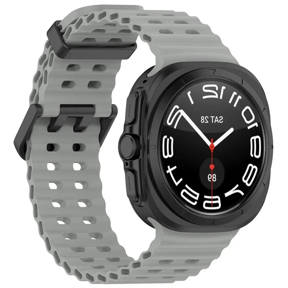 Силиконовый ремешок для Samsung Galaxy Watch Ultra Ремешок для часов 7 Ultra 47 мм Браслет Correa Ремешок для часов SM-L705F Аксессуары для ремешков часов