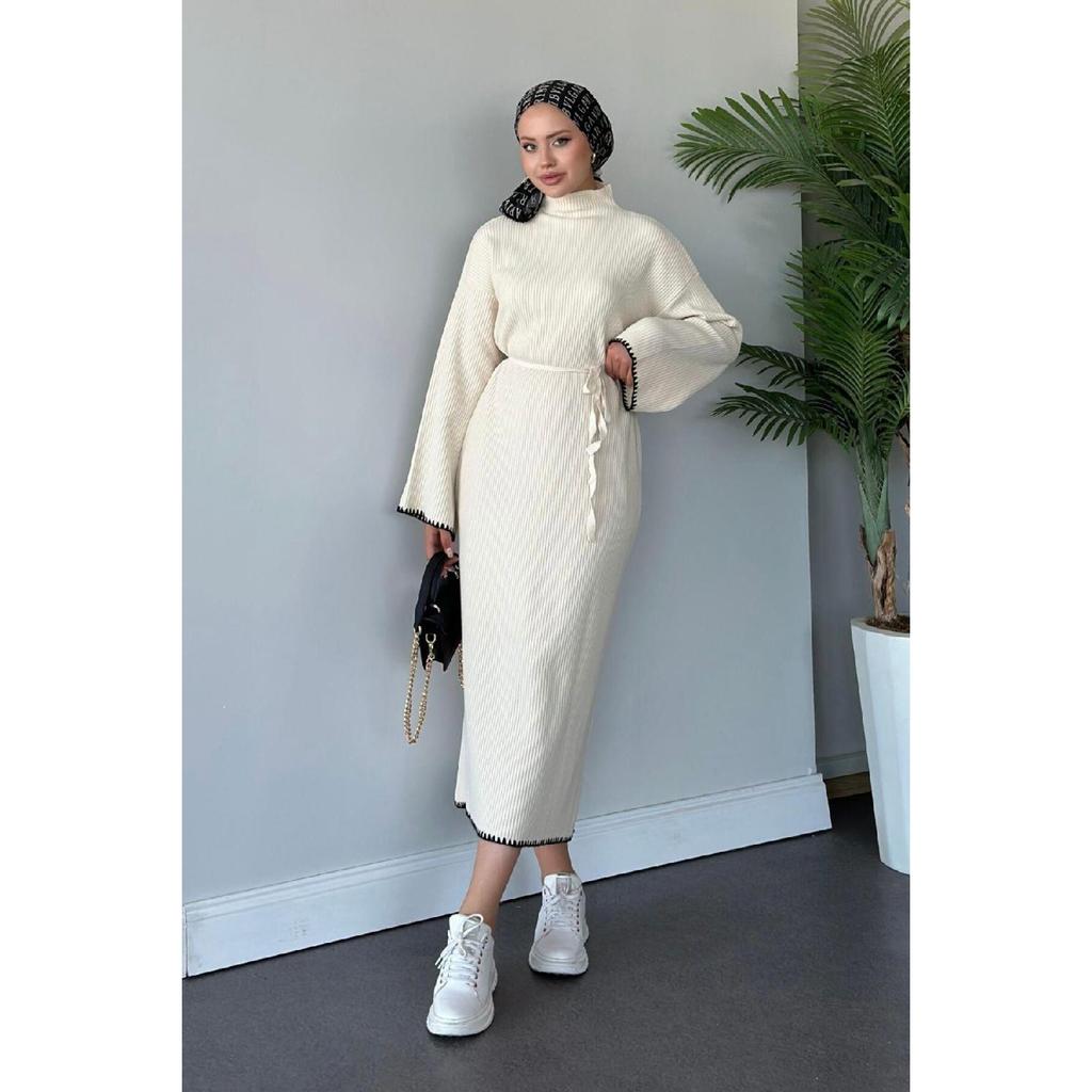 Zeynep Трикотажное Платье Черное