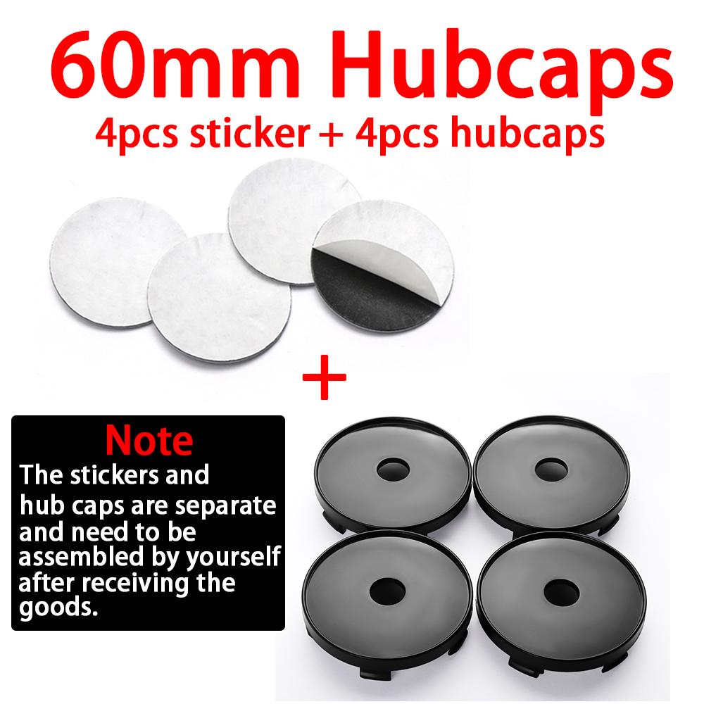 4pcs 56/60mm Car Wheel Center Cover Stickers Hub Caps Decor Decals For Volvo Rdesign AWD C30 C70 S40 S60 S70 S80 S90 V40 V50 V60