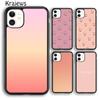 Мягкий чехол Krajews Pink Peach для iPhone 14 5 SE 6s 7 8 plus X XR XS 11 12 13 pro max Samsung Galaxy S21 S22 ultra