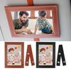 Car Sun Visor Photo Frame 4x6 Faux Leather Picture Holder for Car Displays Your Photographs Both Vertically And Horizontally Car Inter Accessories