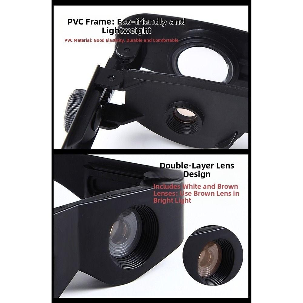 Рыболовные бинокли с 3-кратным увеличением, бинокли высокой четкости, крепящиеся на голову, для пеших прогулок