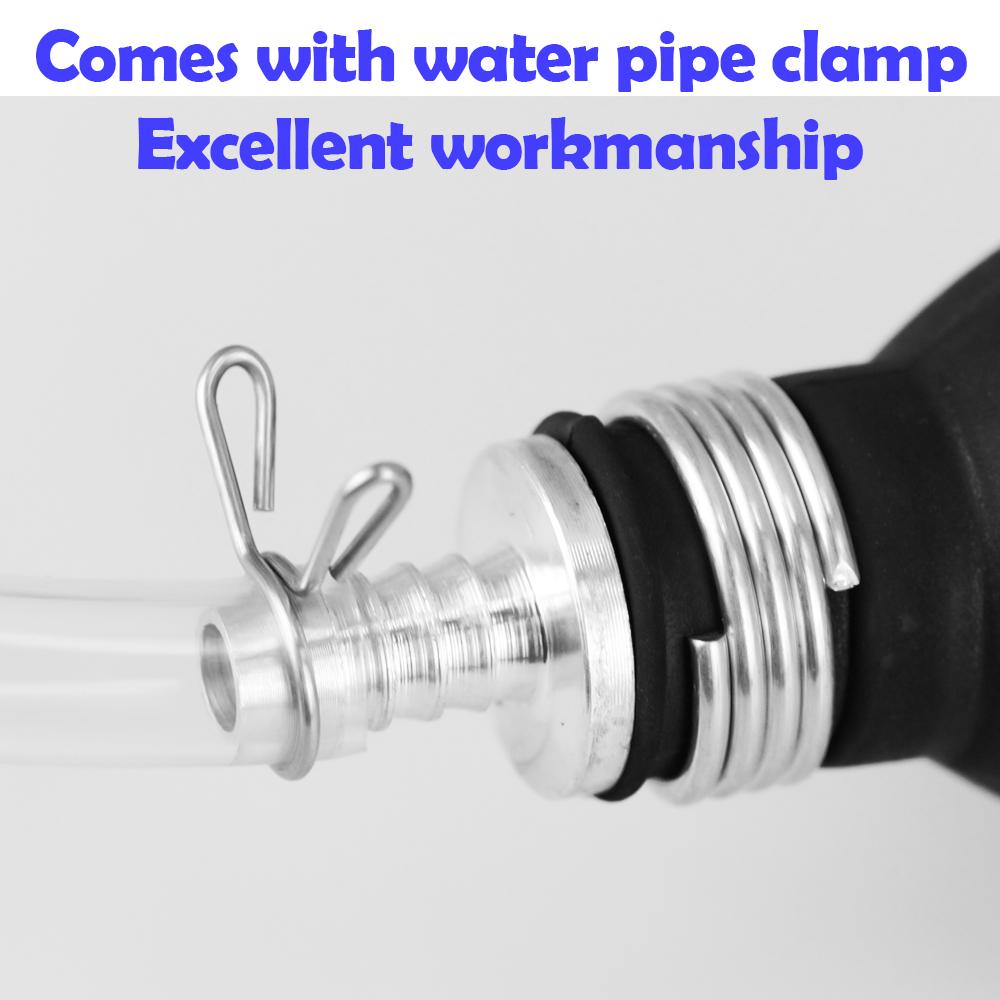 Siphon Hand Pump Portable Manual 8mm Car Fuel Transfer Pump for Gas Petrol Diesel Oil Liquid with Hoses