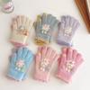 Cold Proof Plush Gloves Cute Cartoon Rabbit Mittens New Warm Gloves  Winter