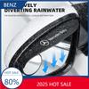 For Benz GLC GLK 2PCS Car Rearview Mirror Rain Eyebrow Visor Small Round Mirror For Mercedes Benz AMG W124 W202 W203 W204 W210 W