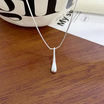Минималистское ожерелье с каплями воды Snake Bone Chain Ins Минималистский дизайн Light Wind Niche с воздушным охлаждением