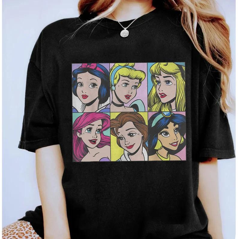 Snow White Cinderella Aurora Ariel Belle TShirt Unisex