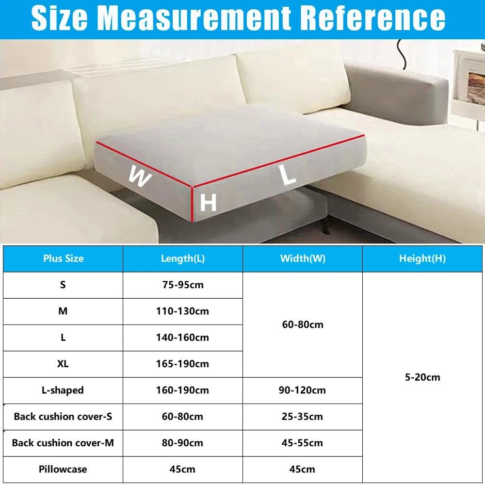 Плюшевый жаккардовый чехол на подушку для дивана, эластичные чехлы для дивана, защита для мебели для гостиной, регулируемый съемный чехол для дивана