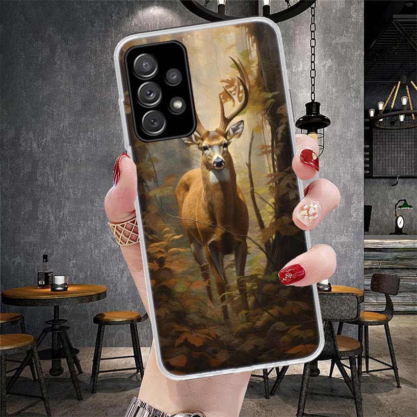 Deer Hunting Camo Phone Case For Samsung Galaxy A12 A22 A32 A52 A72 A02S A51 A50S A71 A70 A31 A20S Note 20 Ultra S10 A10S Galaxy