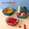 Bingyue Double-Layer Plastic Kitchen Drain Basket