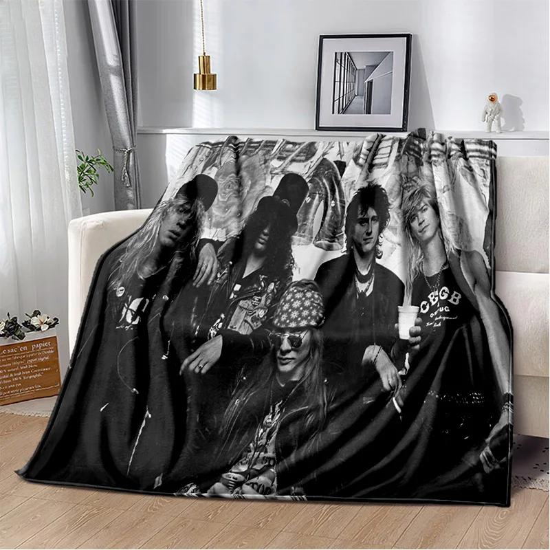 Плед Guns N Roses Hard Rock Band, Мягкий плед для дома, спальни, кровати, дивана, пикника, путешествий, офиса, покрывало для отдыха, для детей