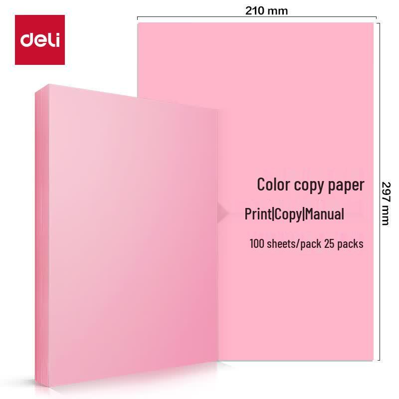 Deli A4 80g Colored Copy & Craft Paper