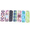 7pcs Reusable Cloth Sanitary Towels Pads Washable Bamboo Cloth Menstrual Pads Female Cloth Napkin