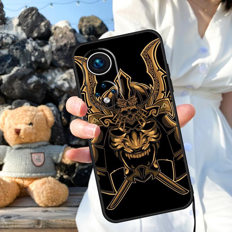 Samurai Mask Demon Cover For Honor Magic 6 5 Lite Pro 50 70 90 Honor X8b X9b X6 X7 X8 X9 X6a X7a X9a X8a Case