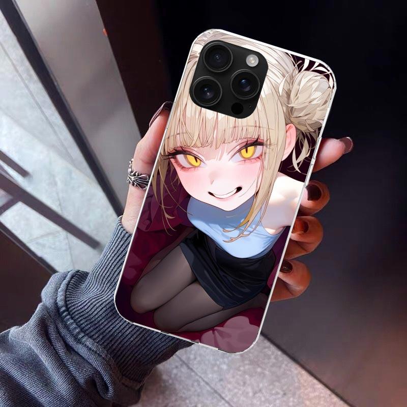 Himiko Toga My Hero Phone Case For iPhone 17 Air 11 13 Mini 14 15 Plus 16 12 Pro Max 16E SE 7 8 Pattern Soft TPU Back Cover 17