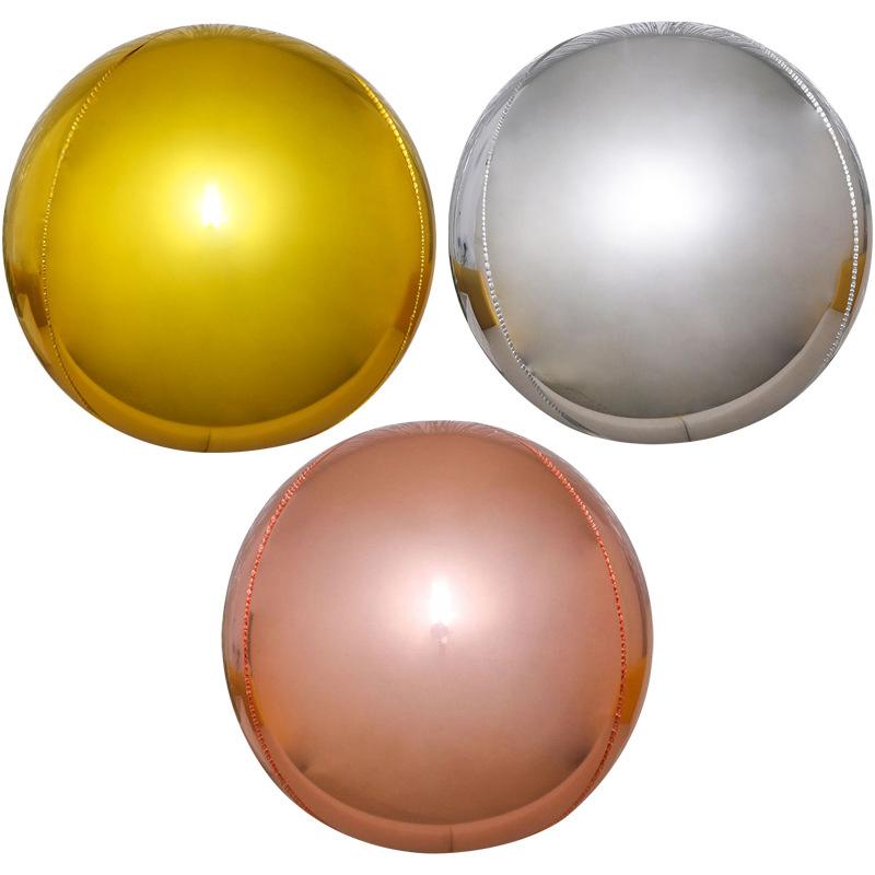 4D сфера 32 дюйма металлический зеркальный эффект декоративный воздушный шар для праздников и вечеринок наполнение гелием может плавать