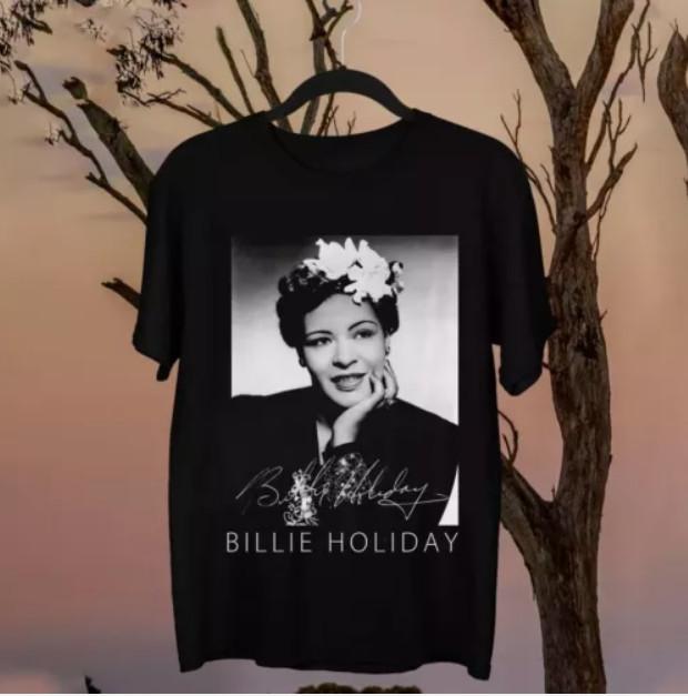 Унисекс футболка Billie Holiday Подарок для фанатов