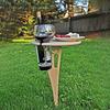Portable Wine Table for Outdoor Events Foldable Wooden Wine Rack Table Picnic Placemat Camping Table for Garden Camping