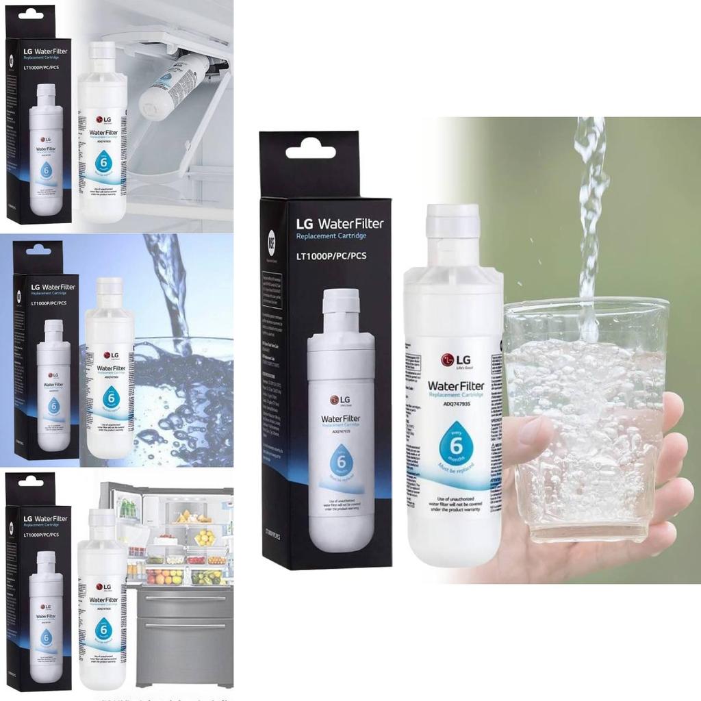 Lt1000p Водяной фильтр для холодильника Высокая емкость 200 галлонов Белый очиститель