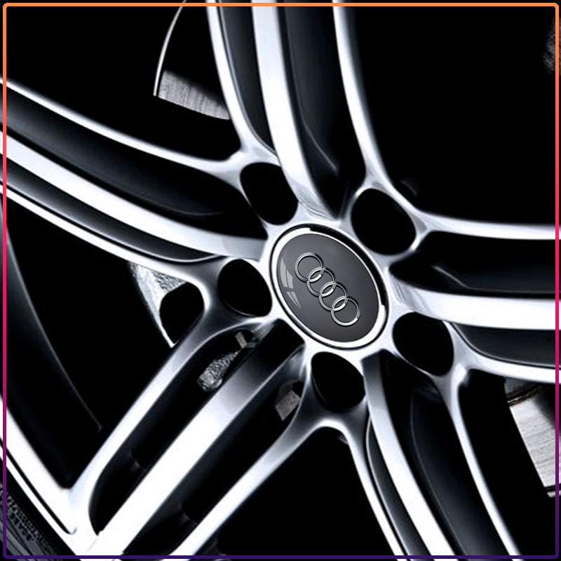 For Audi A5 60/61/68/69mm Badge Car Wheel Center Hub Cap Covers Auto Rim Cover For Audi A8 A5 A6 C5 C6 C7 A7 A1 A3 A4 B5 B6 B7 Q3 Q5 Q7 TT