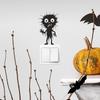 Black Features Halloween Cartoon Switch Sticker Pvc Wall Decor For Room Living