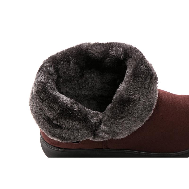 Высококачественный бренд Женские зимние сноубутсы большого размера Резиновые теплые с коротким плюшем Сноубутсы Хлопковые ботинки