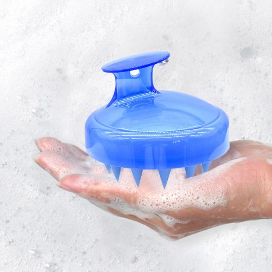 Массажер для кожи головы, мягкая глубокая очистка для домашнего использования, силикон предотвращает выпадение волос, щетка для шампуня