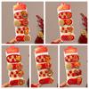 Plush Character Fortune Hairpin Lucky Chinese New Year Barrettes Fashion Red Hair Clips  Gift